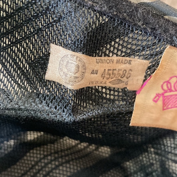 Vintage Evelyn Varon turban style striped plaid hat - Picture 7 of 16